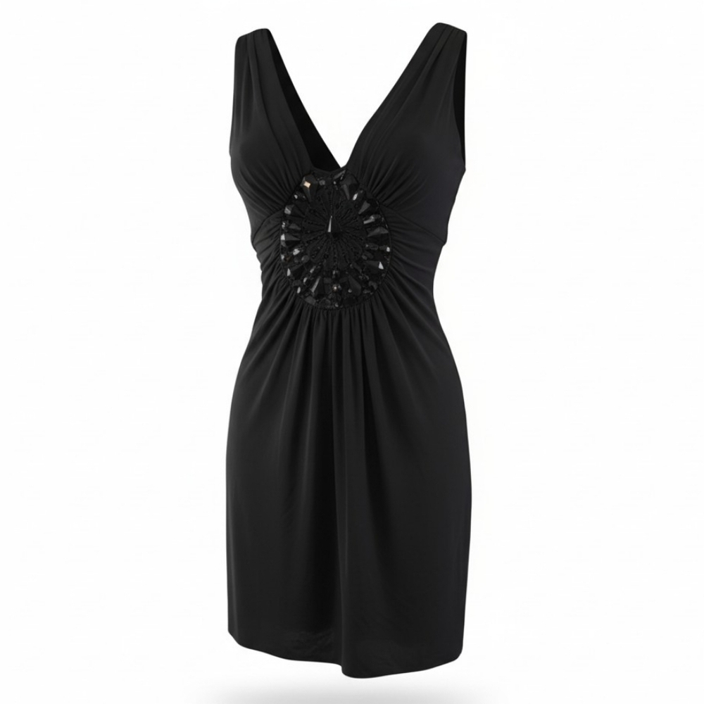 BCBG Max Azria Size S Embellished Little Black Dress